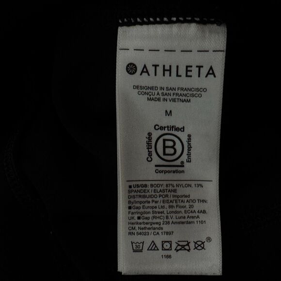 Athleta Delancey Gleam Tight SCULPTEK Faux Leather Pant Women's Size Medium - Picture 4 of 7